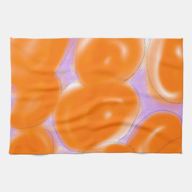 orange　pink　kitchentowel kökshandduk (Horisontell)