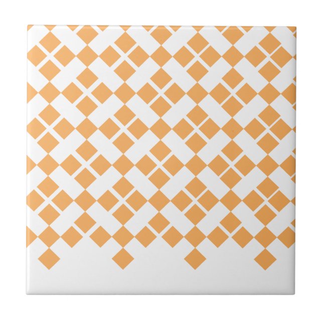 Orange pläd kakelplatta (Framsidan)