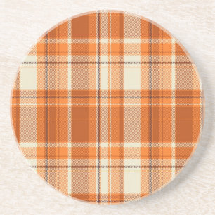 Orange pläd underlägg