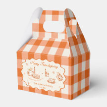 Orange Plaid Friendsgiving Middag