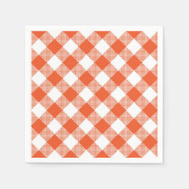 Orange Play Fall Land Mönster Pappersservett