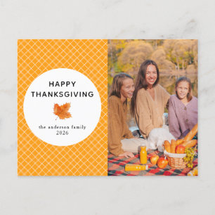 Orange Play Foto för hösten happy thanksgiving Helg Vykort