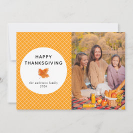 Orange Play | Foto för hösten happy thanksgiving Julkort