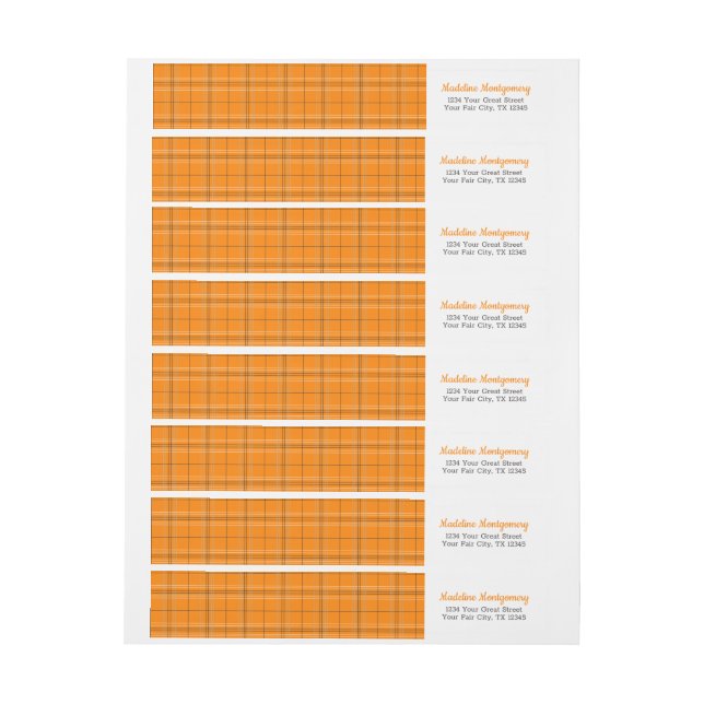 Orange Play Miners Wrap Around Label Etikettband (Ark)