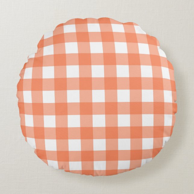 Orange Play Rund Kudde (Framsidan)
