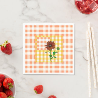Orange Play Solros Napkin Pappersservett