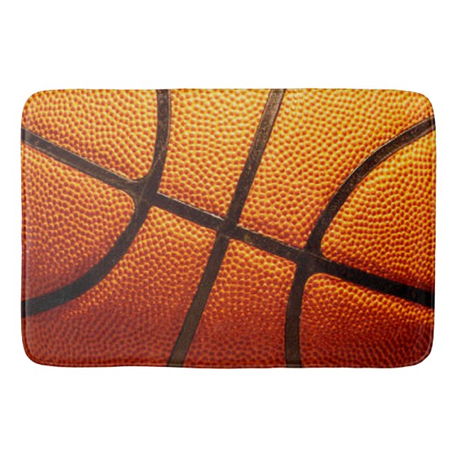 Orange PLY Basketball, Memory Foam Bath Mat Badrumsmatta (Framsidan)