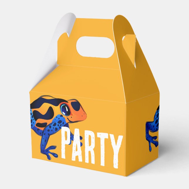 Orange Poison Dart Frog Gift Box Presentaskar (Framsidan Sidan)