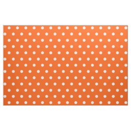 Orange Polka dots Art Craft Sewing Quilting Fabric Tyg