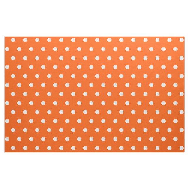Orange Polka dots Art Craft Sewing Quilting Fabric Tyg (Yard)