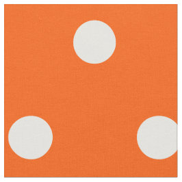Orange Polka dots Art Craft Sewing Quilting Fabric Tyg