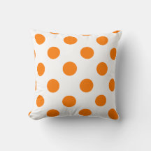 Orange Polka dots Mönster Trendig Girly Modern Cut