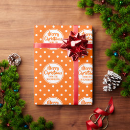 Orange Polka dots: Pappra julafton Presentpapper