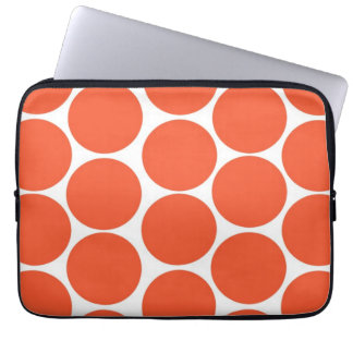 ORANGE POLKA DOTSMÖNSTER FÖR MOD LAPTOP SLEEVE