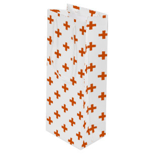 Orange polka kor på vitt