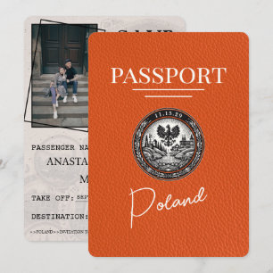 Orange Polskt pass Spara datum Datumet