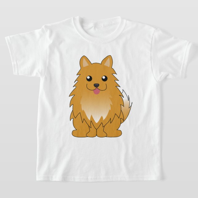 Orange Pommern Tee Shirt (Laydown)
