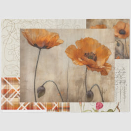 Orange Poppies & Play for Decoupage eller Giftwrap