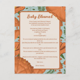 Orange Poppy Baby bloomed| Vår Garden Theme Vykort