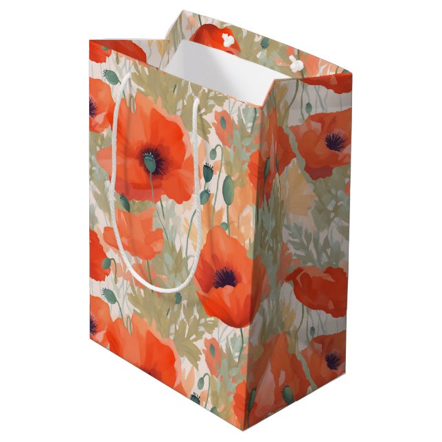 Orange Poppy Meadow (Baksidan Vinklad)