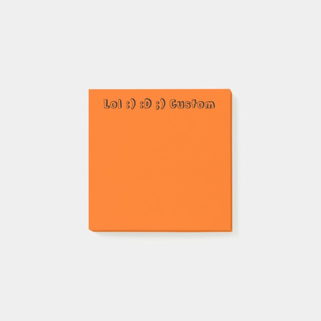 Orange Post-it Block (Framsida)