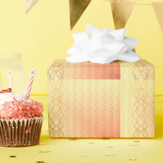 Orange Presentpapper (Födelsedagsfest)