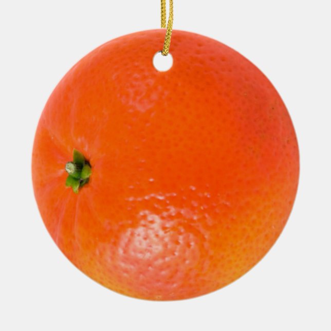 Orange prydnad för Clementine Julgransprydnad Keramik (Framsidan)
