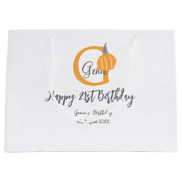 Orange Pumkin-födelsedag 21:a grått-pastellfallet