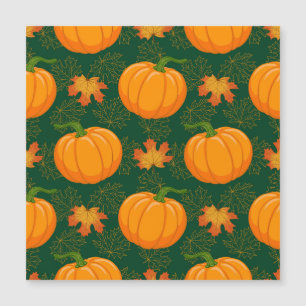 Orange Pumpa Höstlöv Mönster