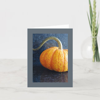 Orange pumpa tomma Notecard Kort