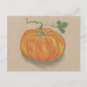 Orange pumpa vykort