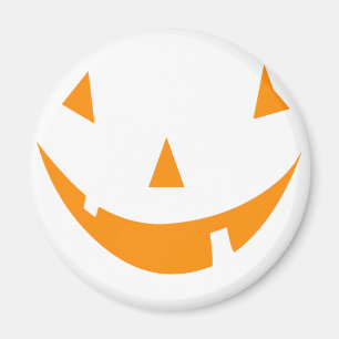 Orange pumpaansikte magnet