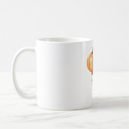 Orange pumpaballong kaffemugg