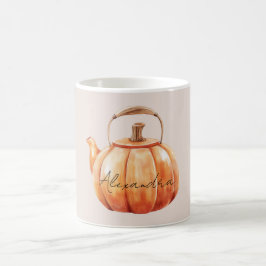 Orange Pumpakann Kaffemugg