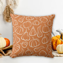 Orange Pumpamuster Höst Halloween-dekoration