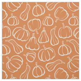 Orange Pumpamuster Höst Halloween Tyg