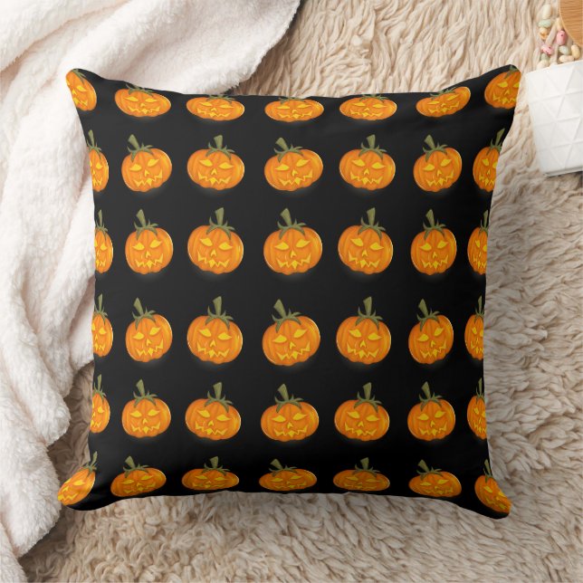 Orange Pumpamuster Kudd Kudde (Filt)