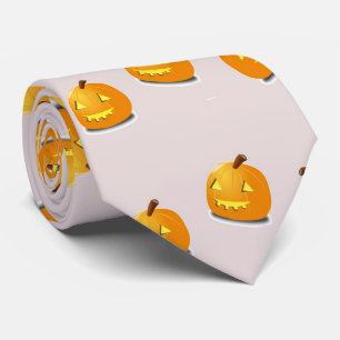 Orange pumphuvud mönster slips