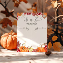 Orange pumpkin Gender avslöjar Boy eller Girl-diag