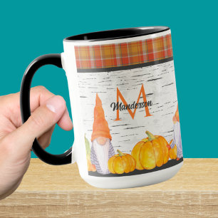 Orange Pumpkin Gnomes House Fall Play Mugg