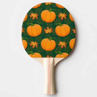 Orange Pumpkin Höst löv Mönster Pingisracket