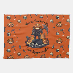 🎃 Orange Pumpkin Kung Kitchen Towel 🧡 Kökshandduk