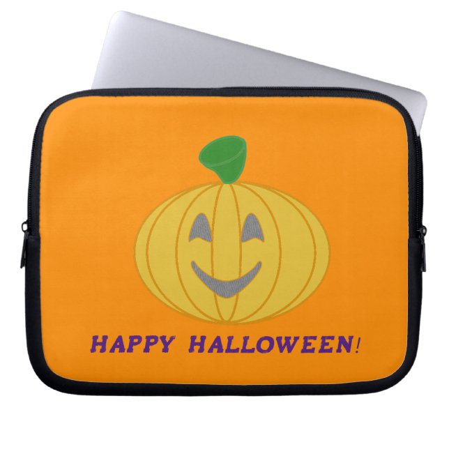 Orange Pumpkin Laptop Fodral (Framsidan)