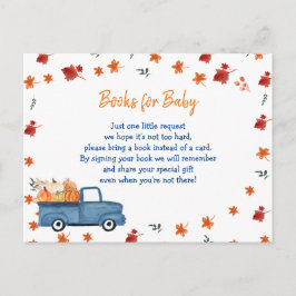 Orange Pumpkin Lastbil Baby Bokar inmatningskort Vykort