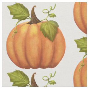 Orange Pumpkin Mönster Tyg