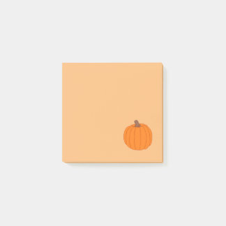 Orange Pumpkin Sticky Notes Post-it Block