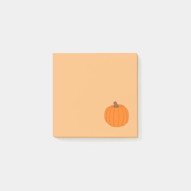 Orange Pumpkin Sticky Notes Post-it Block (Framsida)