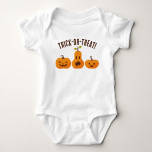 Orange Pumpkins Bus eller godis Cute Halloween T Shirt