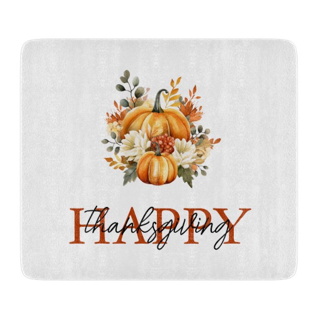 Orange Pumpkins & Flowers Fall Thanksgiving (Framsidan)