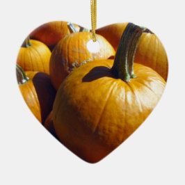 Orange Pumpkins Julgransprydnad Keramik